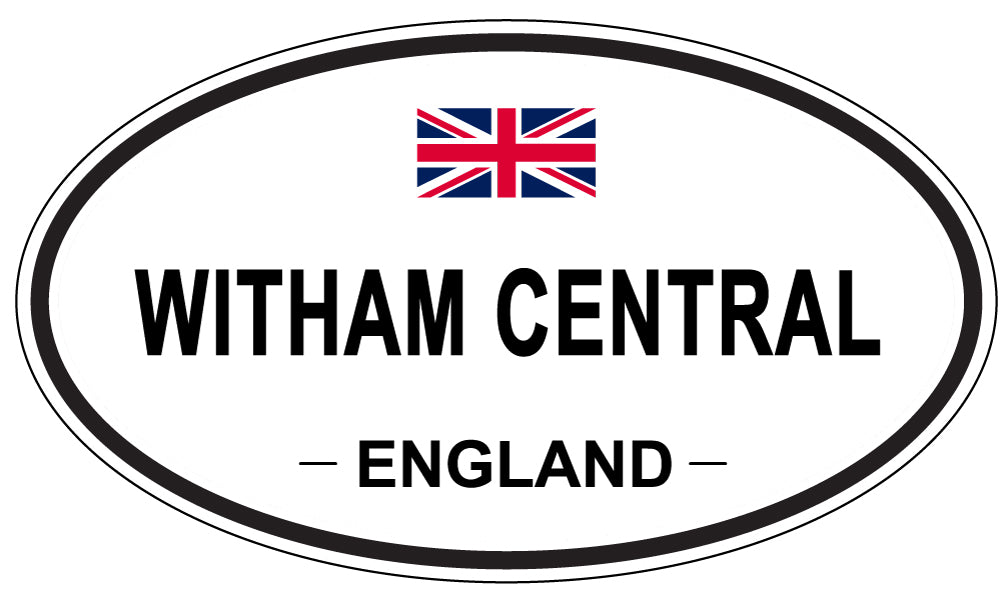 WITHAM CENTRAL, England - Oval Magnet