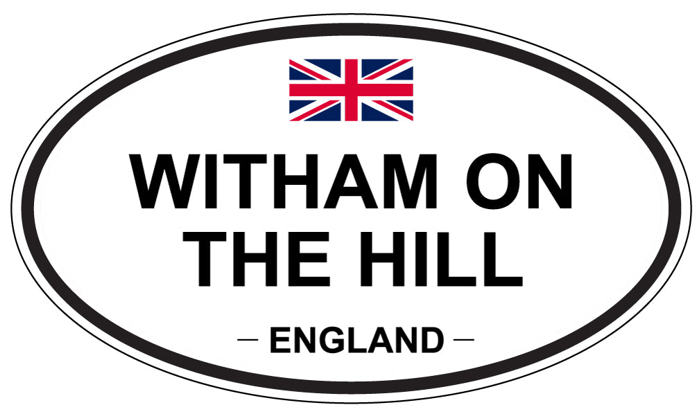 WITHAM ON THE HILL, England - Oval Magnet