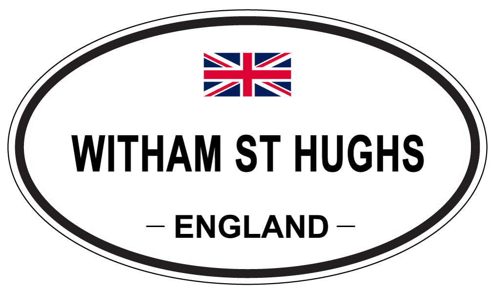 WITHAM ST HUGHS, ENGLAND - Oval Sticker