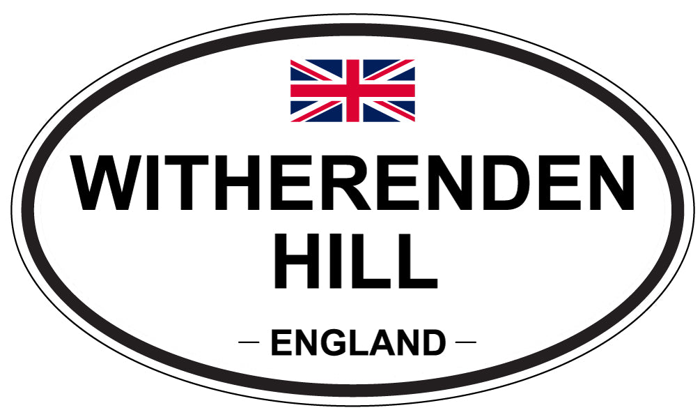 WITHERENDEN HILL, ENGLAND - Oval Sticker