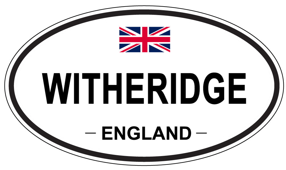 WITHERIDGE, ENGLAND - Oval Sticker