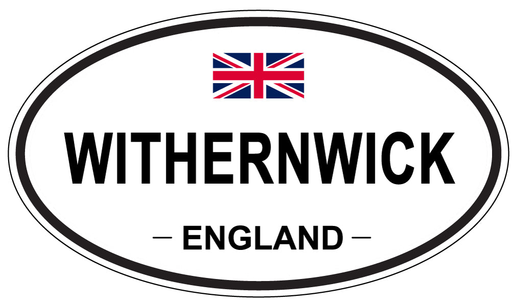WITHERNWICK, England - Oval Magnet