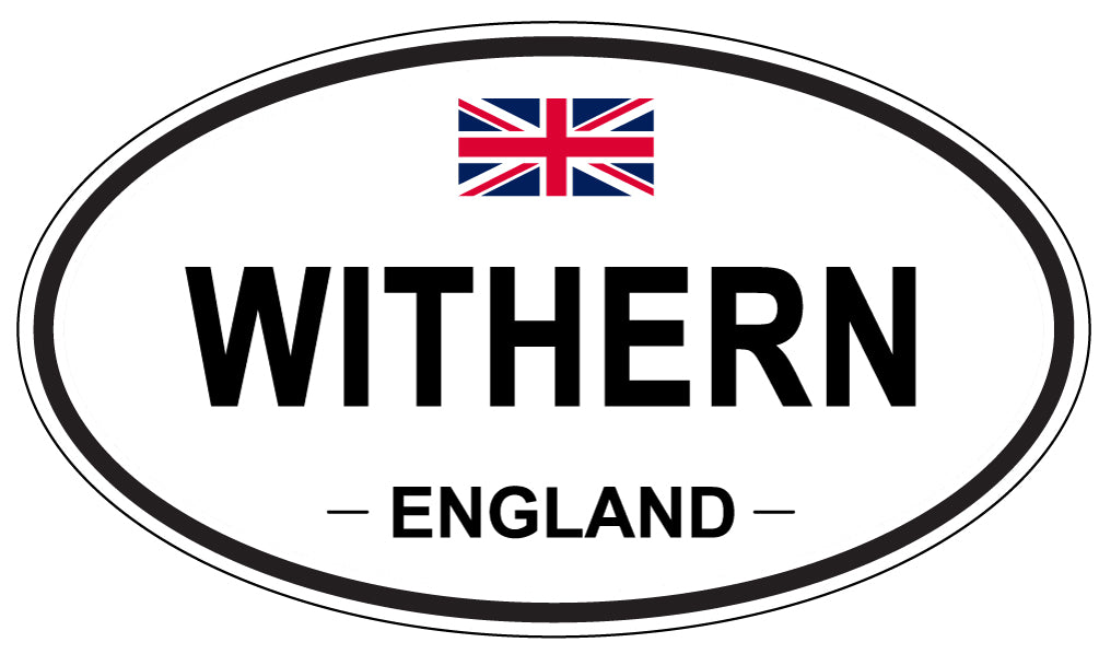 WITHERN, England - Oval Magnet