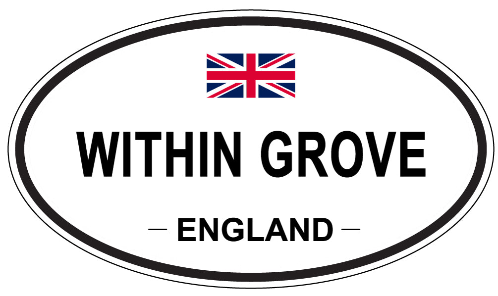 WITHIN GROVE, ENGLAND - Oval Sticker
