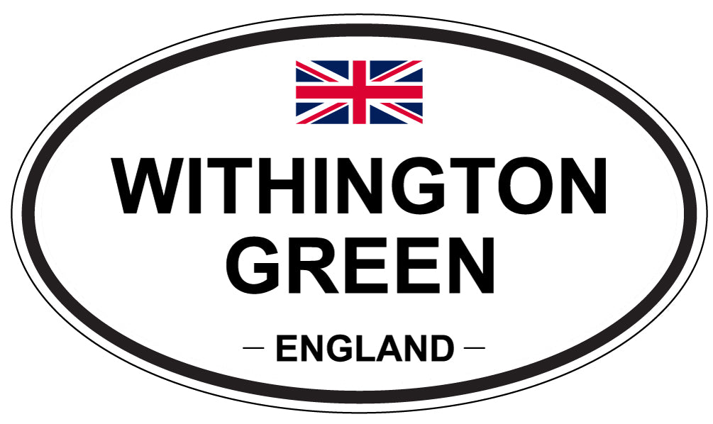 WITHINGTON GREEN, England - Oval Magnet