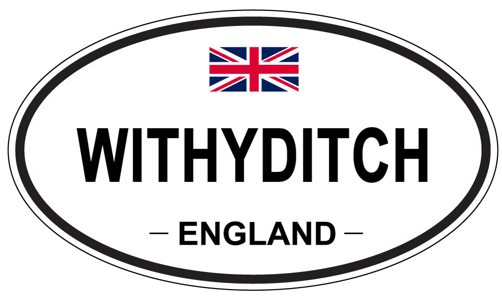 WITHYDITCH, ENGLAND - Oval Sticker