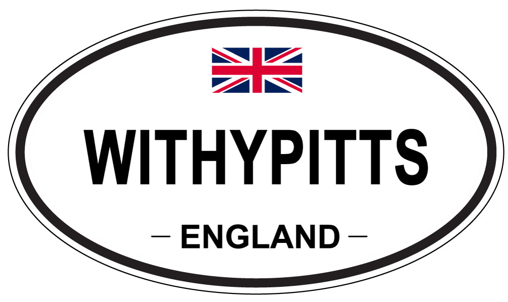 WITHYPITTS, England - Oval Magnet