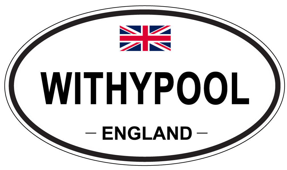 WITHYPOOL, ENGLAND - Oval Sticker