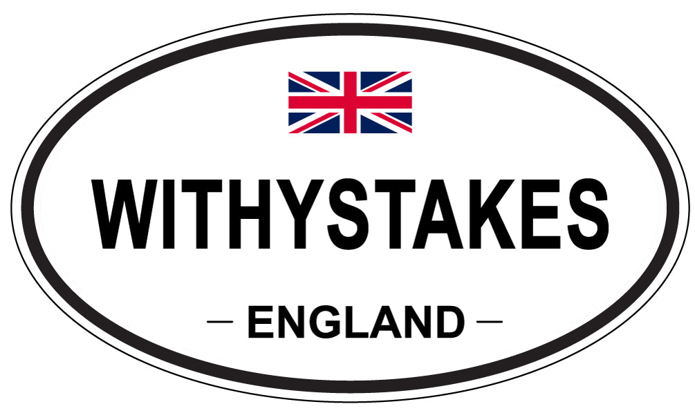 WITHYSTAKES, ENGLAND - Oval Sticker
