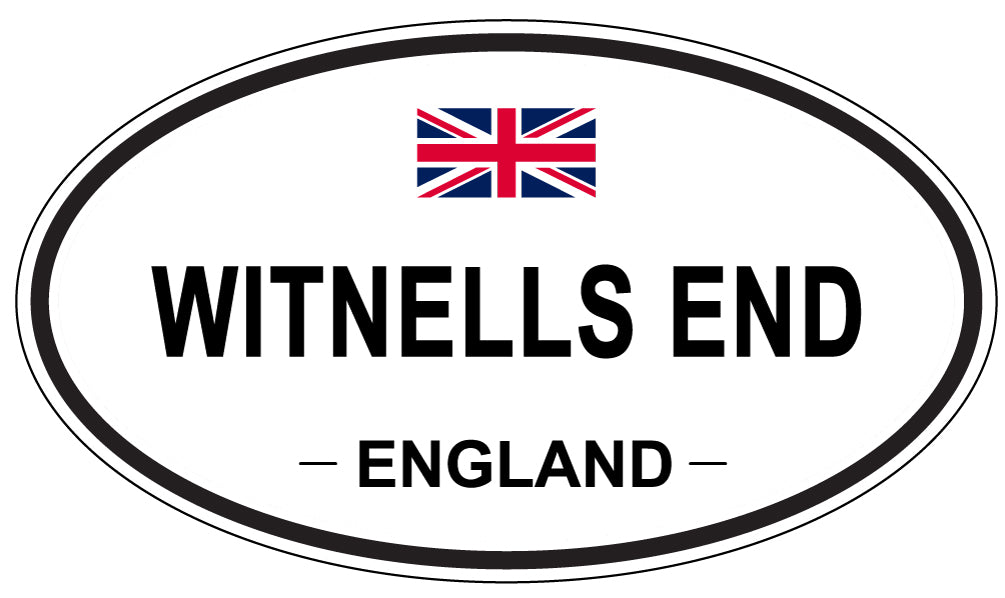 WITNELLS END, ENGLAND - Oval Sticker