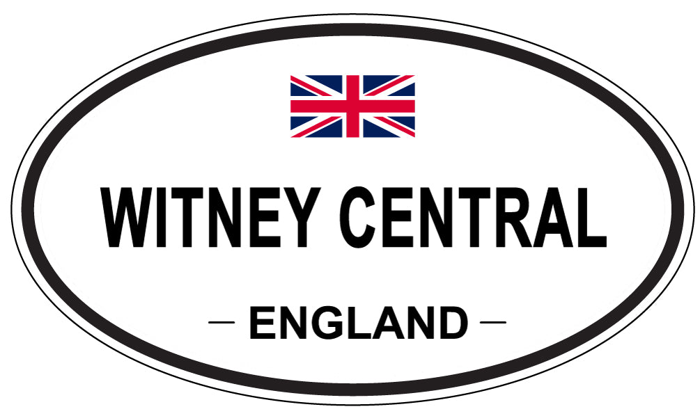 WITNEY CENTRAL, ENGLAND - Oval Sticker