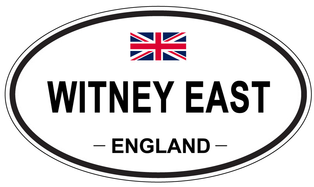 WITNEY EAST, ENGLAND - Oval Sticker