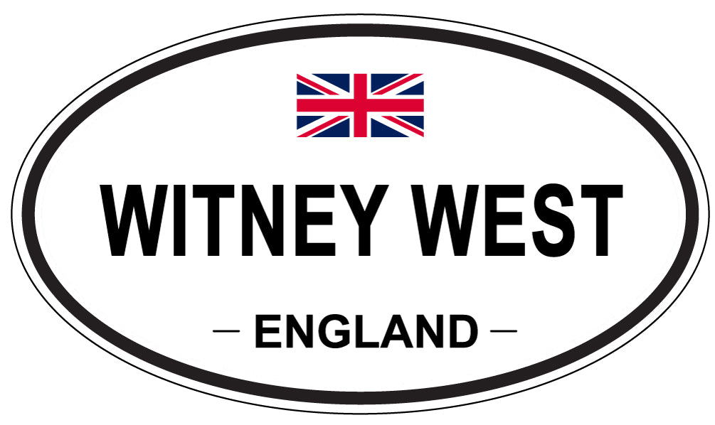 WITNEY WEST, England - Oval Magnet