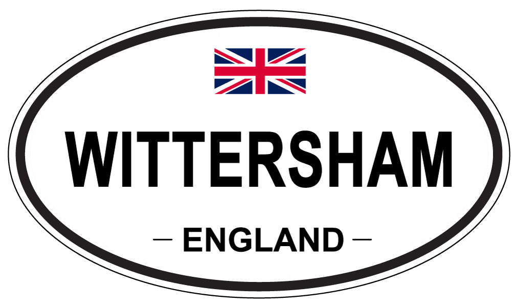 WITTERSHAM, ENGLAND - Oval Sticker