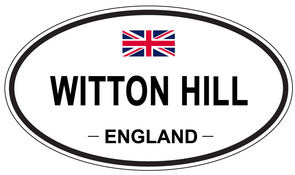 WITTON HILL, ENGLAND - Oval Sticker