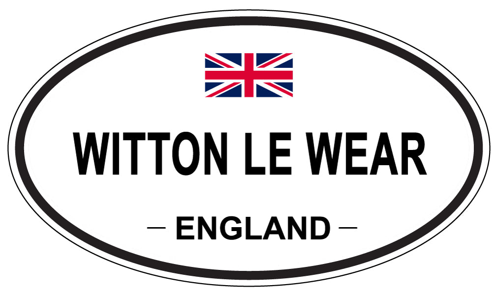 WITTON LE WEAR, England - Oval Magnet