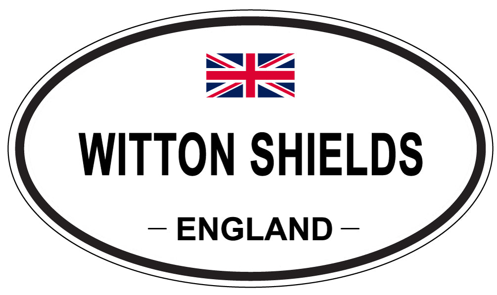 WITTON SHIELDS, ENGLAND - Oval Sticker