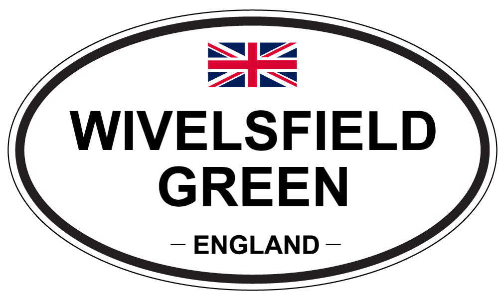 WIVELSFIELD GREEN, ENGLAND - Oval Sticker