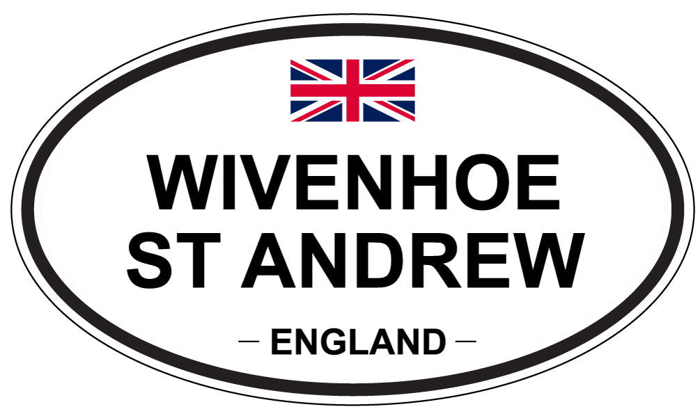 WIVENHOE ST ANDREW, England - Oval Magnet