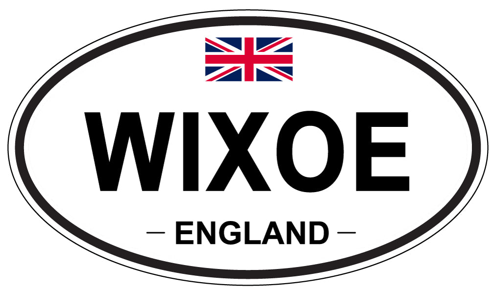WIXOE, England - Oval Magnet