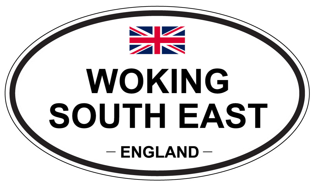 WOKING SOUTH EAST, ENGLAND - Oval Sticker