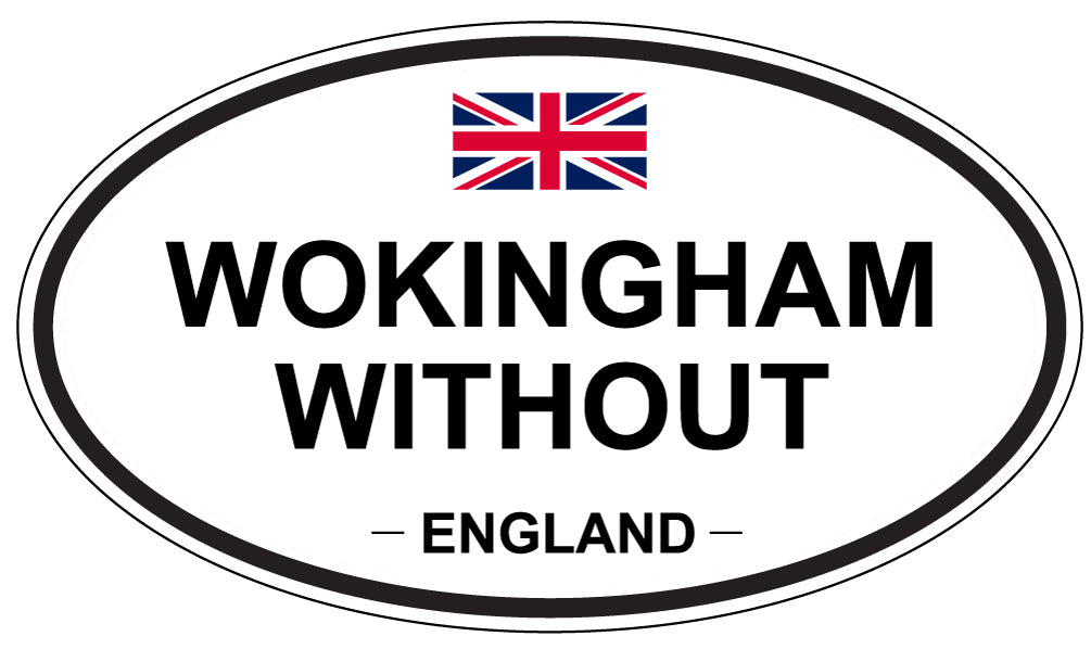 WOKINGHAM WITHOUT, ENGLAND - Oval Sticker