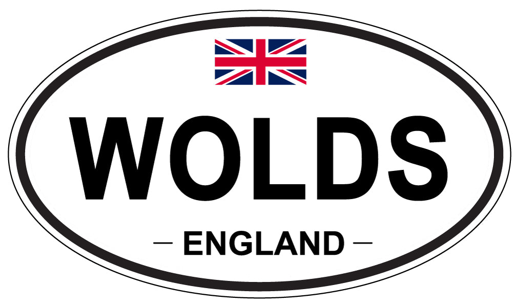 WOLDS, ENGLAND - Oval Sticker