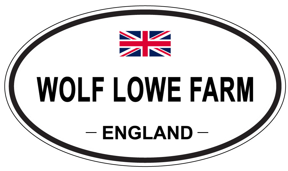 WOLF LOWE FARM, England - Oval Magnet