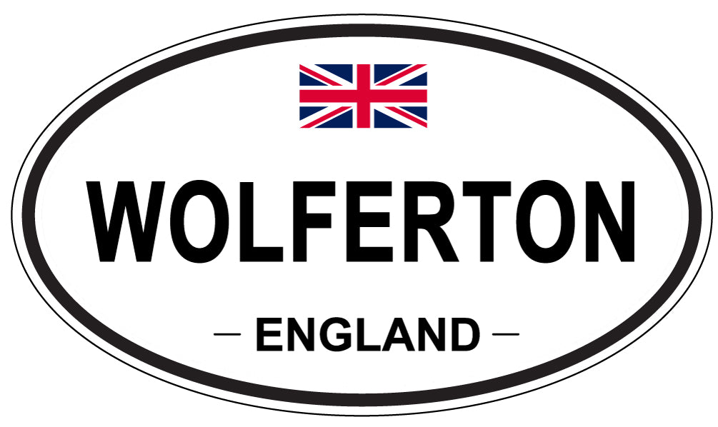 WOLFERTON, ENGLAND - Oval Sticker