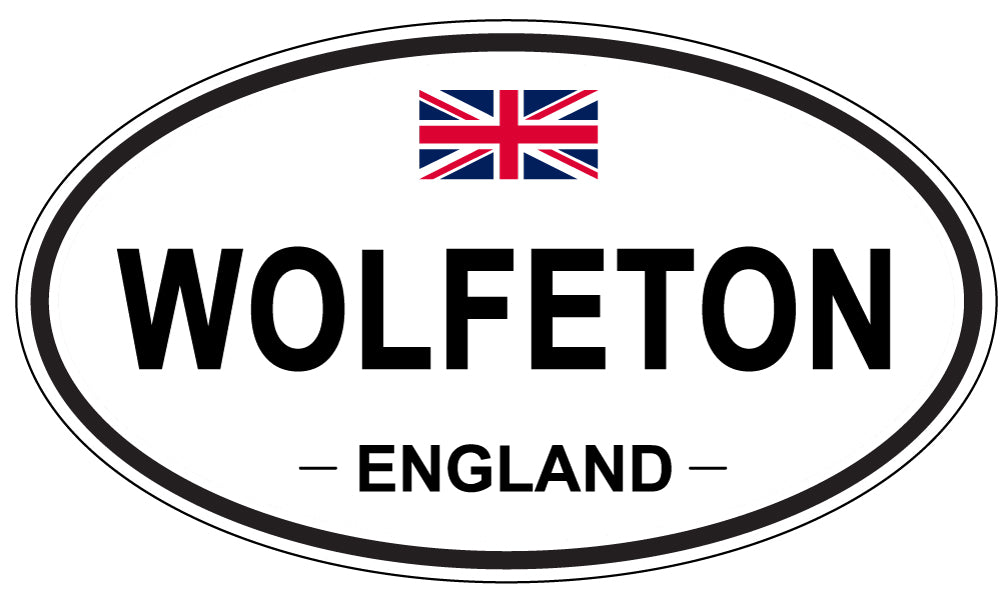 WOLFETON, ENGLAND - Oval Sticker