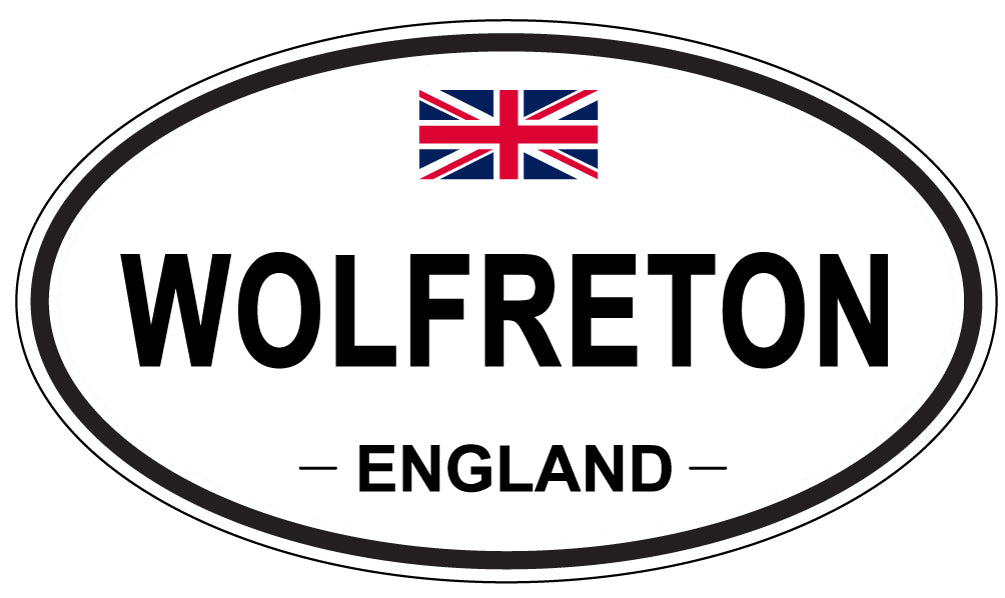 WOLFRETON, ENGLAND - Oval Sticker