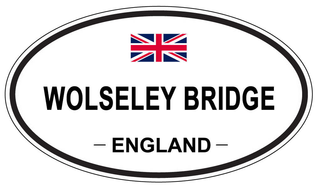 WOLSELEY BRIDGE, England - Oval Magnet
