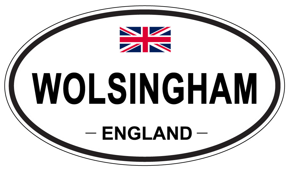 WOLSINGHAM, ENGLAND - Oval Sticker