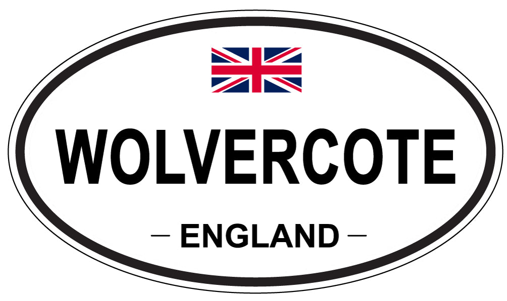 WOLVERCOTE, ENGLAND - Oval Sticker