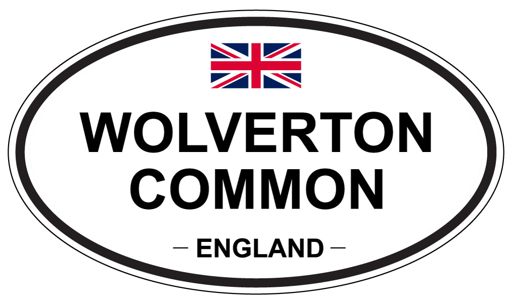 WOLVERTON COMMON, ENGLAND - Oval Sticker