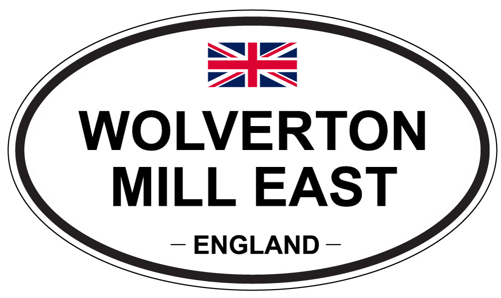 WOLVERTON MILL EAST, England - Oval Magnet