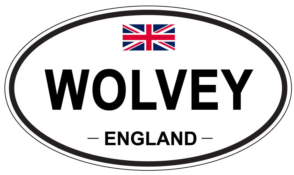 WOLVEY, ENGLAND - Oval Sticker