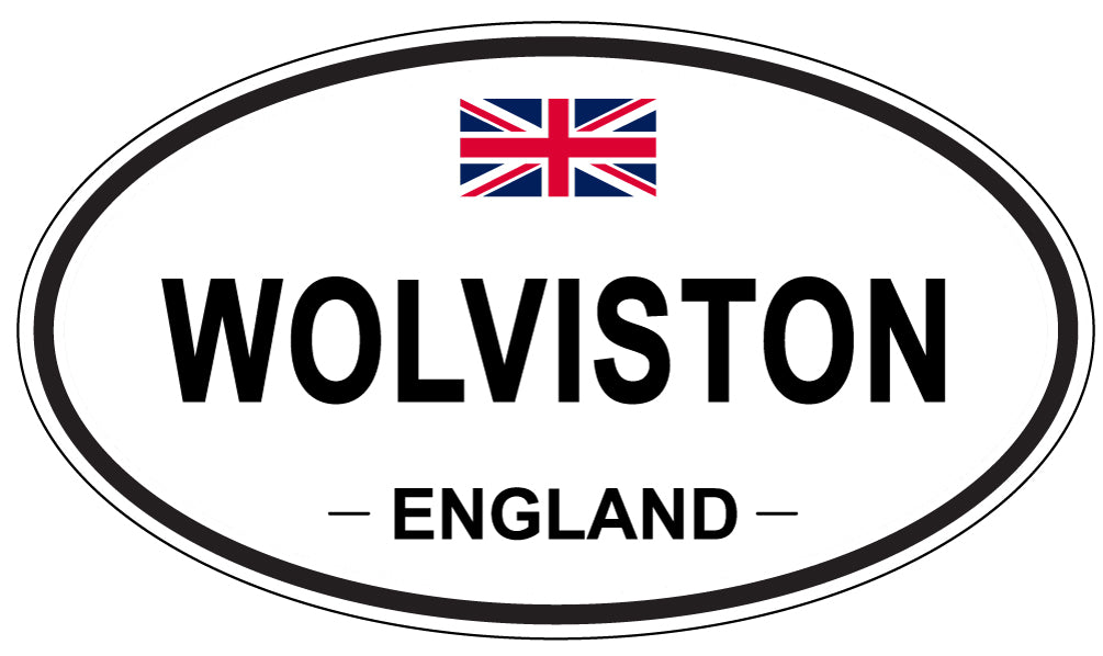 WOLVISTON, ENGLAND - Oval Sticker