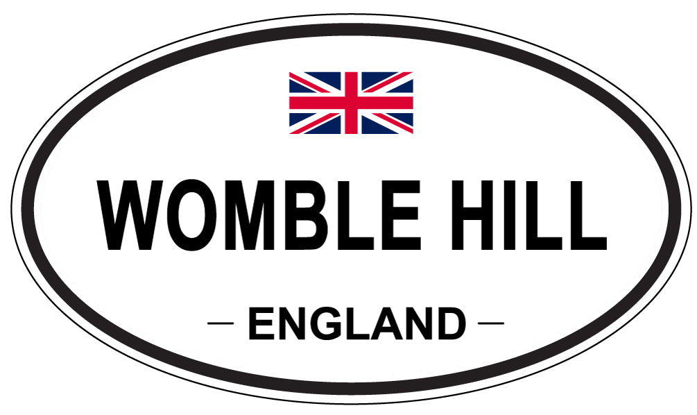 WOMBLE HILL, England - Oval Magnet