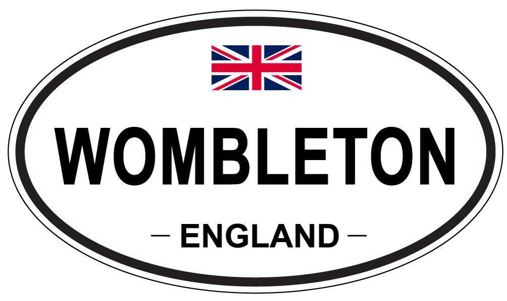 WOMBLETON, ENGLAND - Oval Sticker