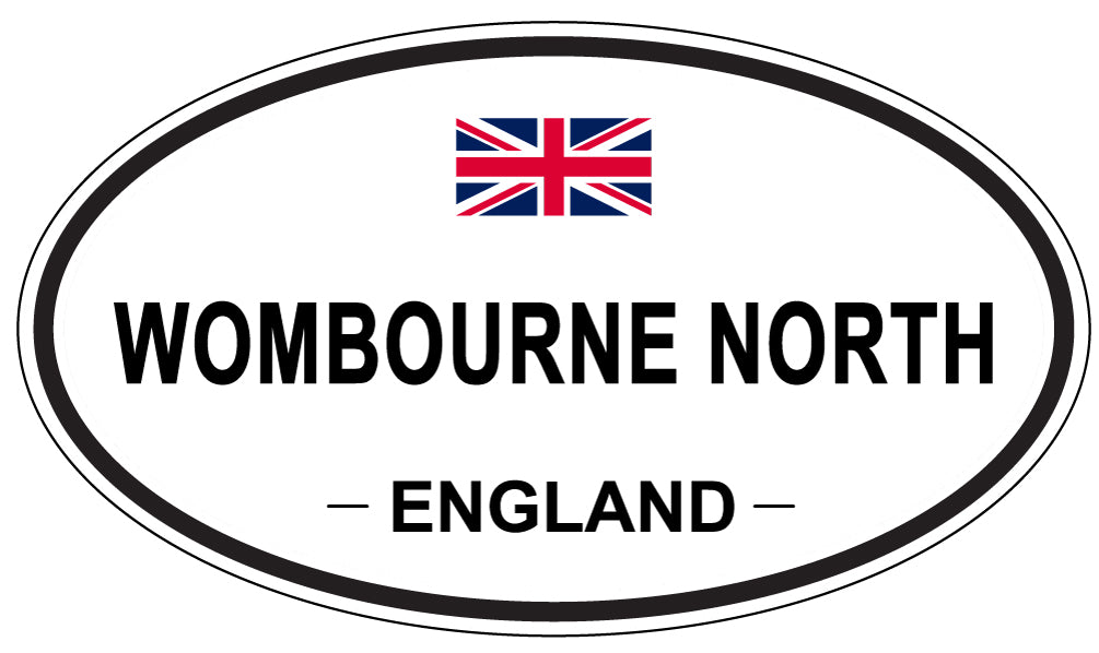 WOMBOURNE NORTH, England - Oval Magnet