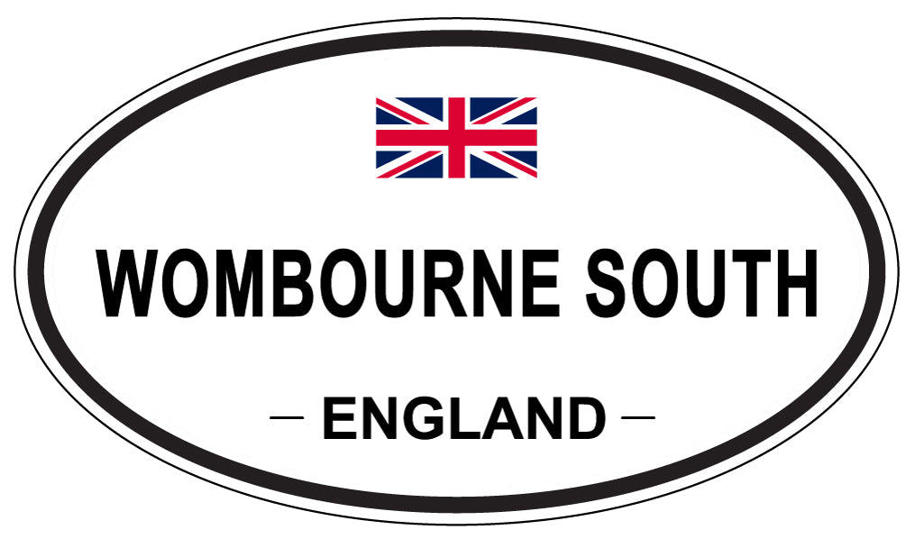 WOMBOURNE SOUTH, ENGLAND - Oval Sticker