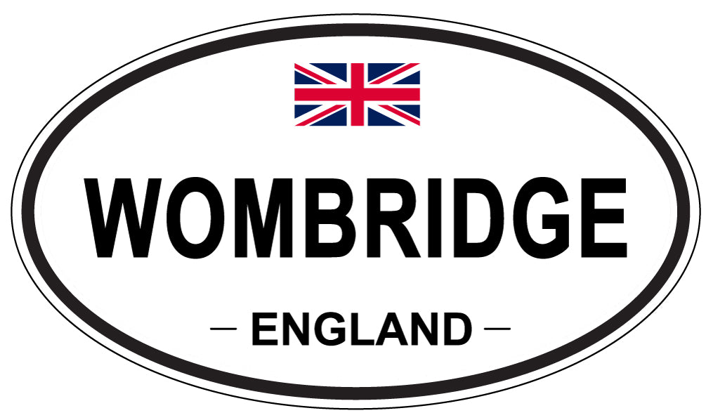 WOMBRIDGE, ENGLAND - Oval Sticker