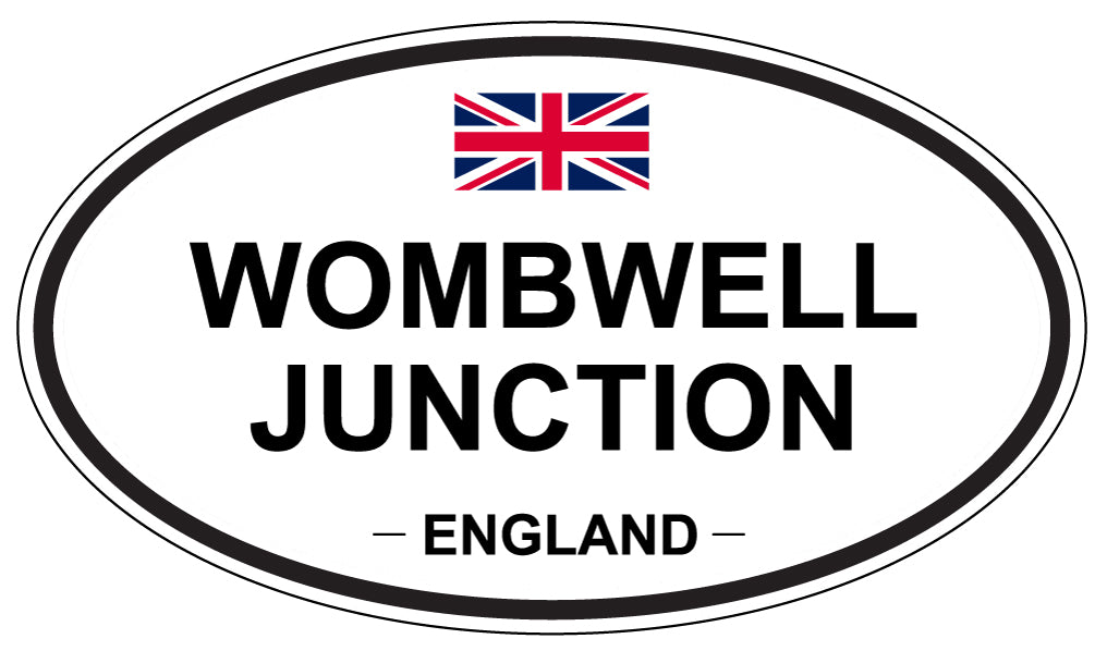 WOMBWELL JUNCTION, ENGLAND - Oval Sticker