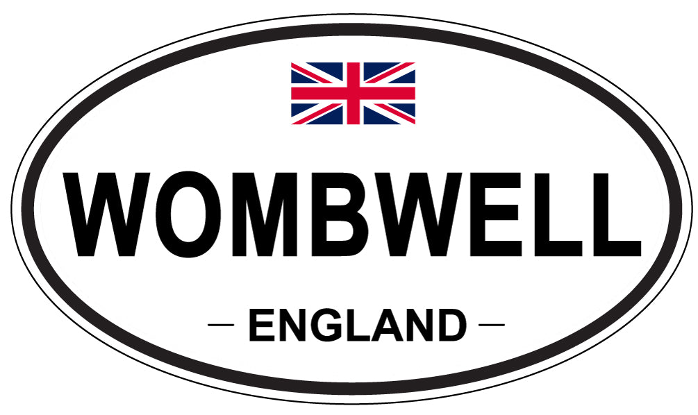 WOMBWELL, ENGLAND - Oval Sticker