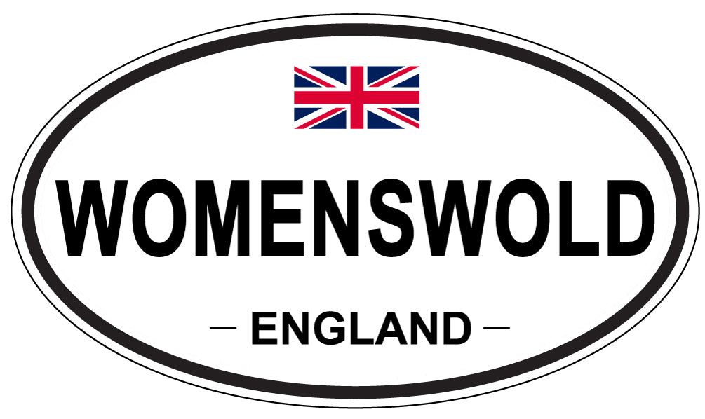 WOMENSWOLD, ENGLAND - Oval Sticker