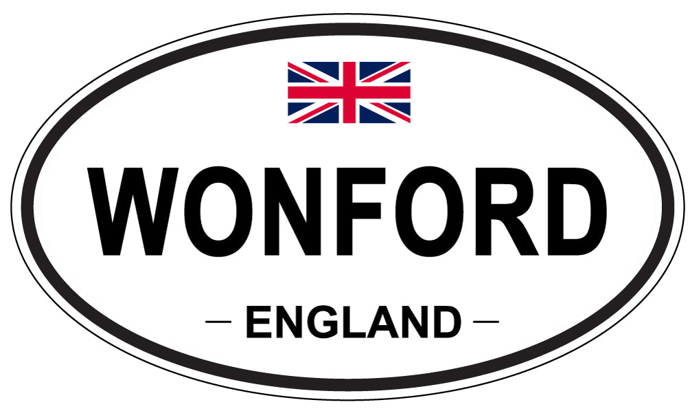 WONFORD, ENGLAND - Oval Sticker