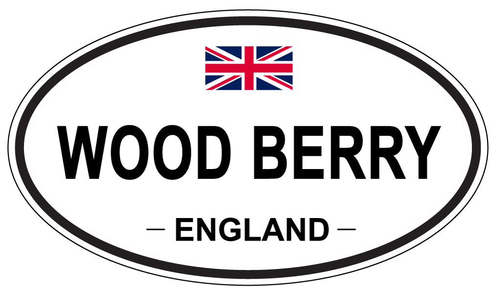 WOOD BERRY, ENGLAND - Oval Sticker