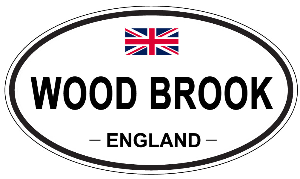 WOOD BROOK, ENGLAND - Oval Sticker