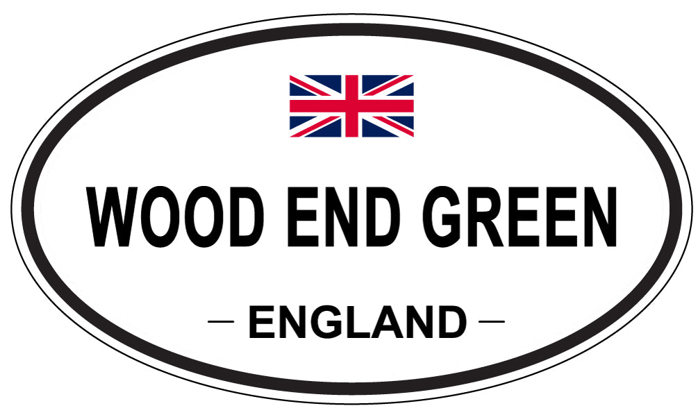 WOOD END GREEN, England - Oval Magnet